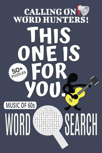 Music of 60s Word Search Puzzle Book: Word Searches with Easy To Read Print About Music of 60s, 1960s Music-themed Puzzle Game, 1960s Music Jigsaw ... Gift For Stress Relief, Relaxation, Vacations Music of 60s Word Search Puzzle Book: Word Searches with Easy To Read Print About Music of 60s, 1960s Music-themed Puzzle Game, 1960s Music Jigsaw ... Gift For Stress Relief, Relaxation, Vacations von Independently published