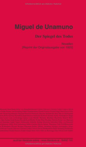 Der Spiegel des Todes: Novellen [Reprint der Originalausgabe von 1925] von University of Innsbruck