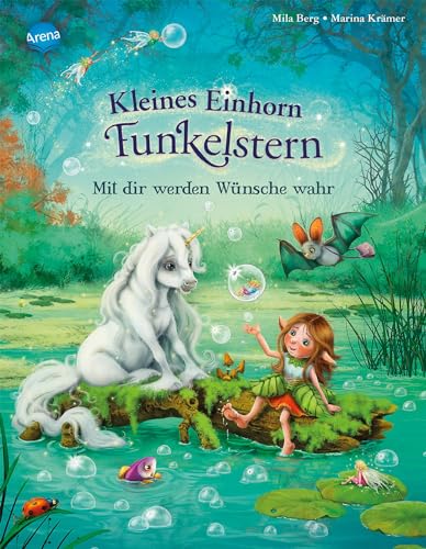 Kleines Einhorn Funkelstern. Mit dir werden Wünsche wahr: Bilderbuch mit Silberfolie auf dem Cover und auf allen Innenseiten