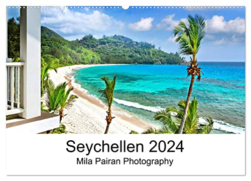 Seychellen Paradies 2024 (Wandkalender 2024 DIN A2 quer), CALVENDO Monatskalender