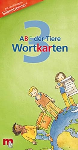 ABC der Tiere 3 - Wortkarten in 5-Fächer-Lernbox: Silbenmethode mit Silbentrenner