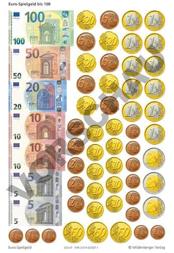 Spielgeld bis Euro 100, VPE 10 Bogen Spielgeld bis Euro 100, VPE 10 Bogen