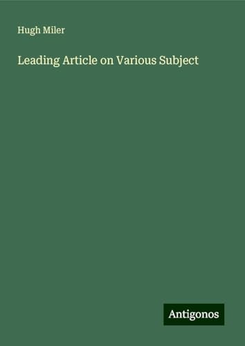 Leading Article on Various Subject