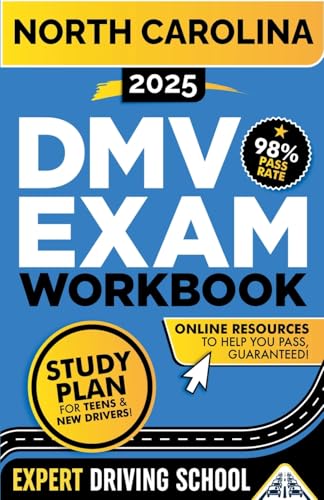 North Carolina DMV Exam Workbook: 400+ Practice Questions to Navigate Your DMV Exam With Confidence von Driving School
