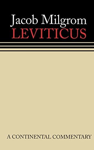 Continental Commentaries Leviticus: A Book of Ritual and Ethics: Continental Commentaries (Continental Commentaries Series)