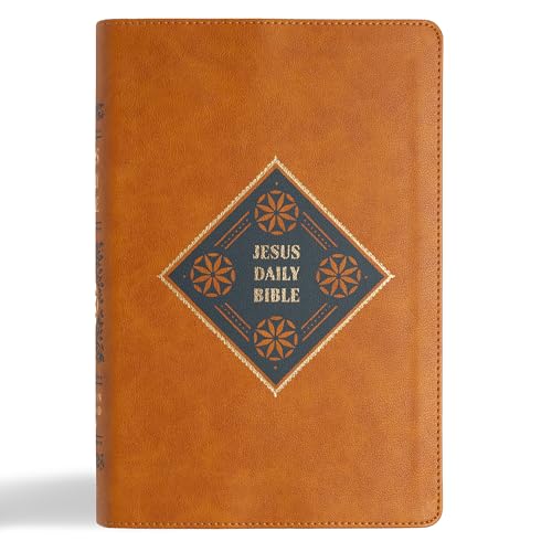 CSB Jesus Daily Bible, Camel Leathertouch: Guided Readings Showing Christ Throughout Scripture von Holman Bible Publishers