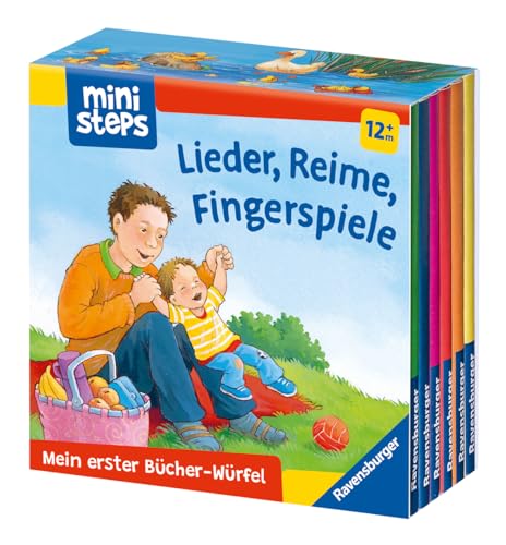 ministeps: Mein erster Bücher-Würfel: Lieder, Reime, Fingerspiele (Bücher-Set): Ab 12 Monaten (ministeps Bücher)