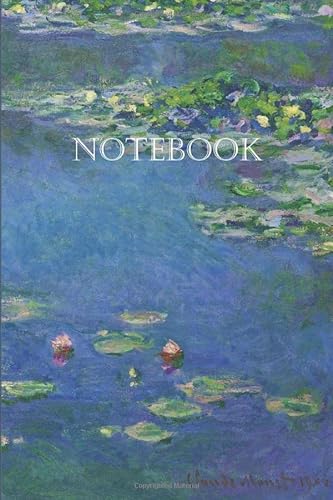 Notebook – Monet – Water Lilies: 100-page notebook with artistic cover (Notebooks inspired from Monet's paintings)