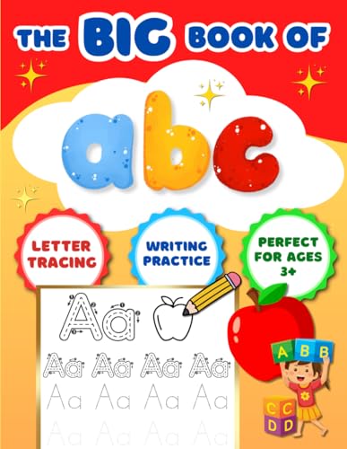ABC Activity Book: Letter Tracing, Big & Simple Letter Colouring, Handwriting Practice for Kids, Preschool, Kindergarden