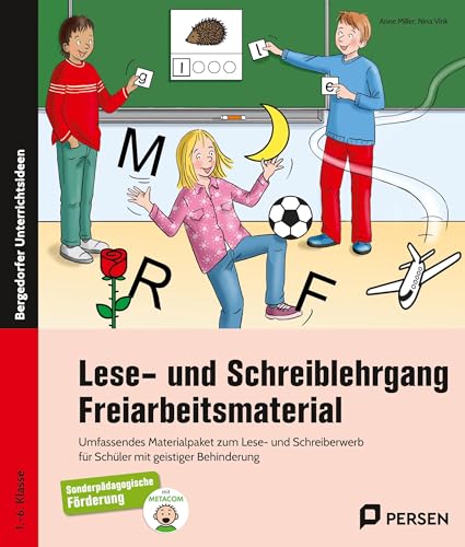 Lese- und Schreiblehrgang - Freiarbeitsmaterial: Materialpaket zum Lese- und Schreiberwerb f. Schüler m. geistiger Behinderung – mit METACOM-Symbolen ... mit geistiger Behinderung (1. bis 6. Klasse) von Persen Verlag i.d. AAP