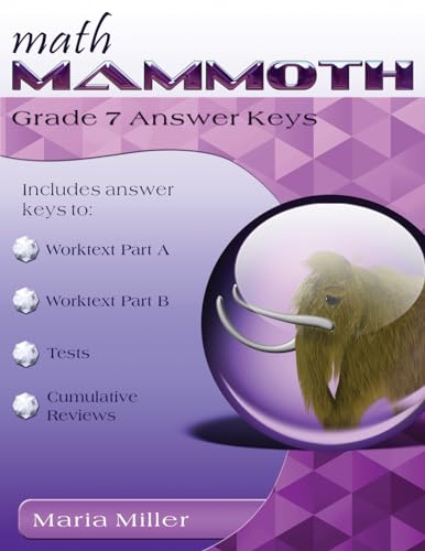 Math Mammoth Grade 7 Answer Keys