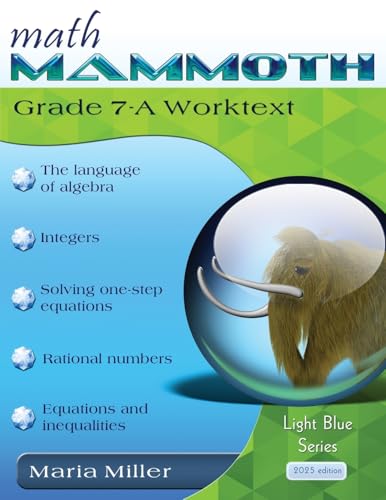Math Mammoth Grade 7-A Worktext Math Mammoth Grade 7-A Worktext von Math Mammoth