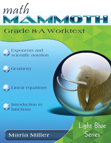 Math Mammoth Grade 8-A Worktext von Math Mammoth