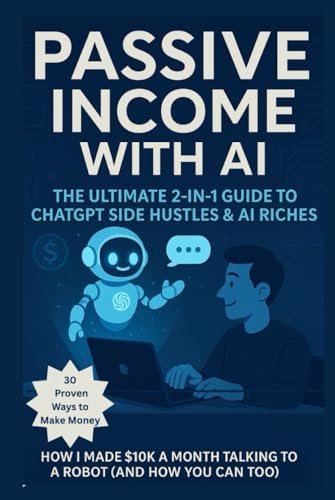 Passive Income with AI The Ultimate 2-in-1 Guide to ChatGPT Side Hustles & AI Riches: 30 Proven Ways to Make Money-Ask. Earn. Repeat. How I Made $10K a Month Talking to a Robot (And How You Can Too) von Independently published