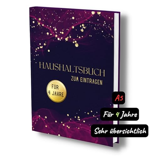 Haushaltsbuch zum Eintragen XXL: 4 Jahre undatiert, A5- Mit übersichtlichen Tabellen für den perfekten Überblick aller Finanzen. Haushaltsbuch zum Eintragen XXL: 4 Jahre undatiert, A5- Mit übersichtlichen Tabellen für den perfekten Überblick aller Finanzen.