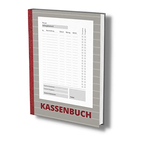 Kassenbuch: A4 Grau- Einfaches Einnahmen und Ausgaben Buch für Selbständige, Vereine und Privat als Haushaltsbuch geeignet. Ohne Mwst über 2000 Einträge. (Kassenbuch Kleinunternehmer, Band 3)