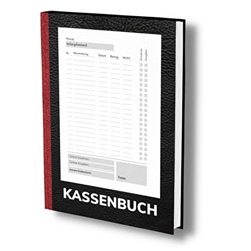 Kassenbuch: A4 Schwarz- Einfaches Einnahmen und Ausgaben Buch für Gastronomie, Privathaushalt und Kleingewerbe. Auch als Haushaltsbuch geeignet. Über ... Mwst. (Kassenbuch Kleinunternehmer, Band 2) von Piok & Dobslaw GbR