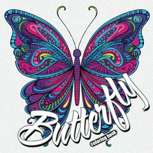 Butterfly: Adult Coloring Book: Beautiful Butterfly Patterns | Over 50 Designs of Relaxing Coloring Pages von Independently published