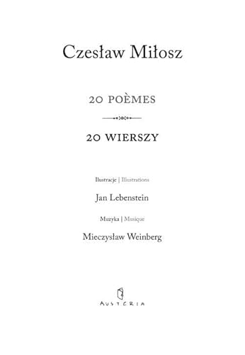 20 Poemes / 20 Wierszy 20 Poemes / 20 Wierszy von Austeria