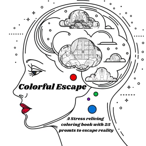 calm coloring: Colorful escape