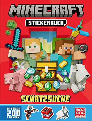 Minecraft Stickerbuch Schatzsuche: Ein offizielles Minecraft-Stickerbuch