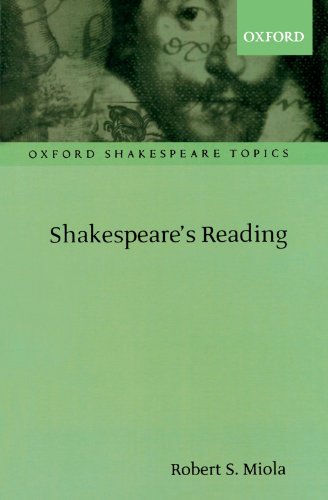 Shakespeare's Reading (Oxford Shakespeare Topics) von Oxford University Press, USA