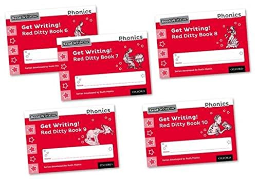 Read Write Inc. Phonics: Get Writing! Red Ditty Books 6-10 Mixed Pack of 5 Read Write Inc. Phonics: Get Writing! Red Ditty Books 6-10 Mixed Pack of 5 von Oxford University Press