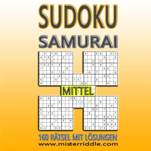 SAMURAI SUDOKU - MITTEL - 160 RÄTSEL
