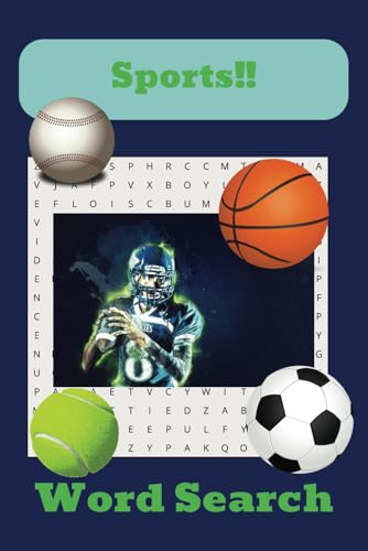 Sports!! Word Search: For Adults, Kids, Seniors, Teens, and Kids| 6 x 9, 110 pages, 50 + puzzles. Gift for Relaxation, Anxiety Relief, Free time, Fun, and more! Sports!! Word Search: For Adults, Kids, Seniors, Teens, and Kids| 6 x 9, 110 pages, 50 + puzzles. Gift for Relaxation, Anxiety Relief, Free time, Fun, and more! von Independently published