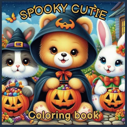 Spooky Cutie: Coloring Book for Kids Boys & Girls | Bold & Easy Drawings for Adults & Toddlers | Creepy-Cute Designs for Halloween