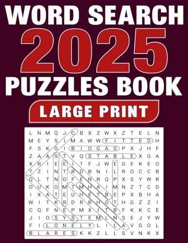2025 Word Search Puzzles Book Large Print von Independently published