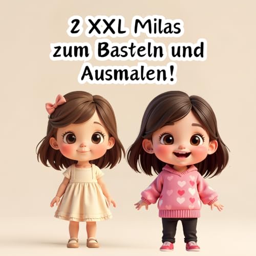 2 XXL Milas zum Basteln und Ausmalen!: XXL-Malspaß – Ausschneiden, Kleben & Ausmalen! 2 XXL Milas zum Basteln und Ausmalen!: XXL-Malspaß – Ausschneiden, Kleben & Ausmalen! von Independently published
