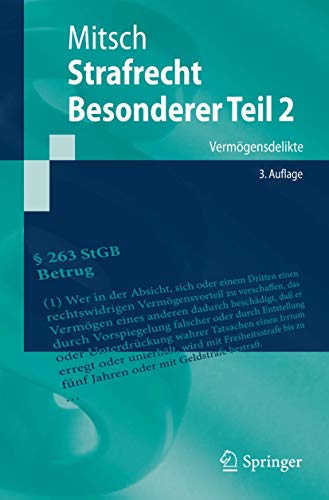 Strafrecht, Besonderer Teil 2: Vermögensdelikte (Springer-Lehrbuch) von Springer