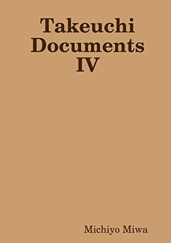 Takeuchi Documents IV von Lulu