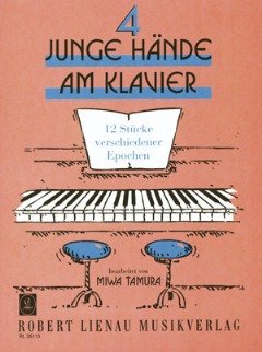 4 junge Hände am Klavier: 12 Spielstücke verschiedener Epochen. Klavier 4-händig. von Robert Lienau Musikverlag