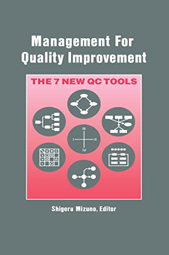 Management for Quality Improvement: The 7 New QC Tools von Productivity Press