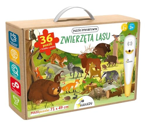Zwierzęta lasu Puzzle interaktywne Kakadu von Jedność