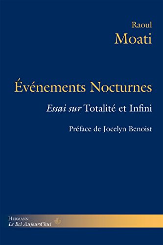 Événements nocturnes: Essai sur Totalité et infini (HR.BEL AUJOURD')