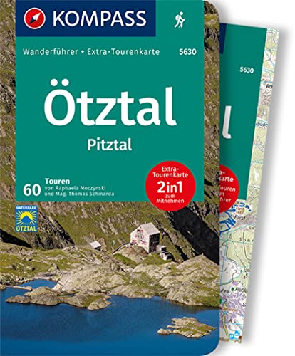 KOMPASS Wanderführer Ötztal, Pitztal, 60 Touren: mit Extra-Tourenkarte Maßstab 1:50.000, GPX-Daten zum Download