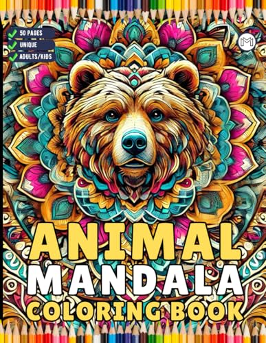 50 Pages Bold and Easy Animal Mandala Coloring Book Gift for Adults Kids Men Women Boys Girls Teens Youth Animal Mandala Coloring Activity Book for ... Sheets Book for Birthday Holiday Present 50 Pages Bold and Easy Animal Mandala Coloring Book Gift for Adults Kids Men Women Boys Girls Teens Youth Animal Mandala Coloring Activity Book for ... Sheets Book for Birthday Holiday Present von Independently published