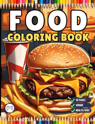 50 Pages Bold and Easy Food Coloring Book Gift for Adults Kids Men Women Boys Girls Teens Fast Food Lover Foodie Food Fruit Coloring Sheets Kawaii ... Coloring Activity Book for Birthday Holiday 50 Pages Bold and Easy Food Coloring Book Gift for Adults Kids Men Women Boys Girls Teens Fast Food Lover Foodie Food Fruit Coloring Sheets Kawaii ... Coloring Activity Book for Birthday Holiday von Independently published