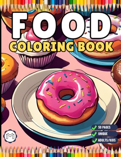 50 Pages Bold and Easy Food Coloring Book Gift for Adults Kids Men Women Boys Girls Teens Fast Food Lover Foodie Food Fruit Coloring Sheets Stress ... Kawaii Dessert Coloring Book for Children 50 Pages Bold and Easy Food Coloring Book Gift for Adults Kids Men Women Boys Girls Teens Fast Food Lover Foodie Food Fruit Coloring Sheets Stress ... Kawaii Dessert Coloring Book for Children von Independently published