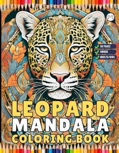 50 Pages Bold and Easy Leopard Animal Mandala Coloring Book Gift for Adults Kids Men Women Boys Girls Teens Youth Leopard Animal Mandala Coloring ... Sheets Book for Birthday Holiday Present 50 Pages Bold and Easy Leopard Animal Mandala Coloring Book Gift for Adults Kids Men Women Boys Girls Teens Youth Leopard Animal Mandala Coloring ... Sheets Book for Birthday Holiday Present von Independently published