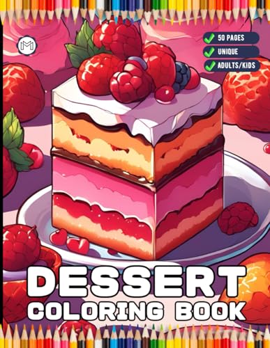 50 Pages Cupcake Cake Sweet Treat Candy Delicious Dessert Coloring Activity Book for Children Birthday Present Cozy Dessert Foodie Food Lover Coloring ... Bold and Easy Cute Dessert Coloring Sheets 50 Pages Cupcake Cake Sweet Treat Candy Delicious Dessert Coloring Activity Book for Children Birthday Present Cozy Dessert Foodie Food Lover Coloring ... Bold and Easy Cute Dessert Coloring Sheets von Independently published