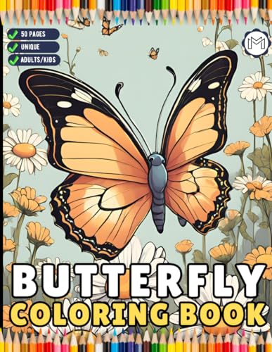 50 Pages Cute Butterfly and Flower Coloring Book Holiday Birthday Gift Present for Adults Kids Men Women Boys Girls Teens Butterfly Floral Lover ... Insect Stress Relief Relaxation Coloring Book 50 Pages Cute Butterfly and Flower Coloring Book Holiday Birthday Gift Present for Adults Kids Men Women Boys Girls Teens Butterfly Floral Lover ... Insect Stress Relief Relaxation Coloring Book von Independently published
