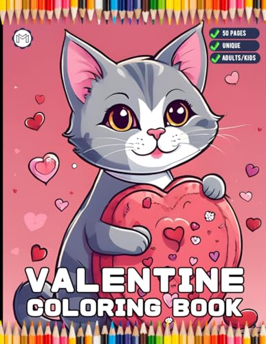50 Pages Cute Cat Kitten Valentine Day Coloring Book Gift for Adults Kids Men Women Boys Girls Teens Youth Valentine's Day Coloring Sheets for ... Activity Pages Relaxation Holiday Birthday 50 Pages Cute Cat Kitten Valentine Day Coloring Book Gift for Adults Kids Men Women Boys Girls Teens Youth Valentine's Day Coloring Sheets for ... Activity Pages Relaxation Holiday Birthday von Independently published