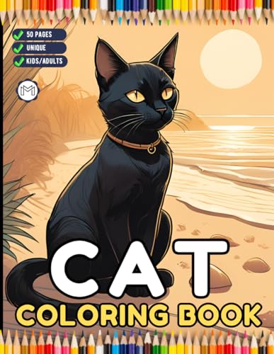 50 Pages Cute Cozy Cat Kitten Kitty Coloring Book Gift for Cat Lover Pet Owner Men Women Adults Kids Boys Girls Teens Funny Cat Kitten Animal Coloring ... Relief Relaxation Cat Coloring Book Sheets 50 Pages Cute Cozy Cat Kitten Kitty Coloring Book Gift for Cat Lover Pet Owner Men Women Adults Kids Boys Girls Teens Funny Cat Kitten Animal Coloring ... Relief Relaxation Cat Coloring Book Sheets von Independently published