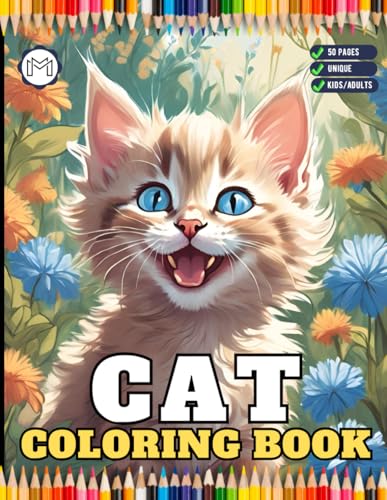 50 Pages Cute Cozy Cat Kitten Kitty Coloring Book Gift for Cat Lover Pet Owner Men Women Adults Kids Boys Girls Teens Funny Cat Kitten Animal Coloring ... Relief Relaxation Cat Coloring Book Sheets 50 Pages Cute Cozy Cat Kitten Kitty Coloring Book Gift for Cat Lover Pet Owner Men Women Adults Kids Boys Girls Teens Funny Cat Kitten Animal Coloring ... Relief Relaxation Cat Coloring Book Sheets