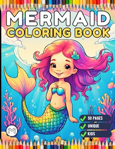 50 Pages Cute Easy Mermaid Coloring Book Gift for Kids Boys Girls Teens Mermaid Coloring Activity Book Adults Kids Relaxation Sea Creature Happy ... Mermaid Coloring Sheets for Children Students 50 Pages Cute Easy Mermaid Coloring Book Gift for Kids Boys Girls Teens Mermaid Coloring Activity Book Adults Kids Relaxation Sea Creature Happy ... Mermaid Coloring Sheets for Children Students