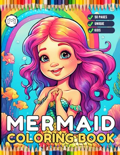 50 Pages Cute Easy Mermaid Coloring Book Gift for Kids Boys Girls Teens Princess Mermaid Coloring Sheets for Children Students Sea Creature Happy ... Coloring Activity Book Adults Kids Relaxation 50 Pages Cute Easy Mermaid Coloring Book Gift for Kids Boys Girls Teens Princess Mermaid Coloring Sheets for Children Students Sea Creature Happy ... Coloring Activity Book Adults Kids Relaxation